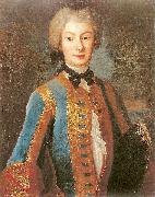 Louis de Silvestre Anna Orzelska in riding habit oil on canvas